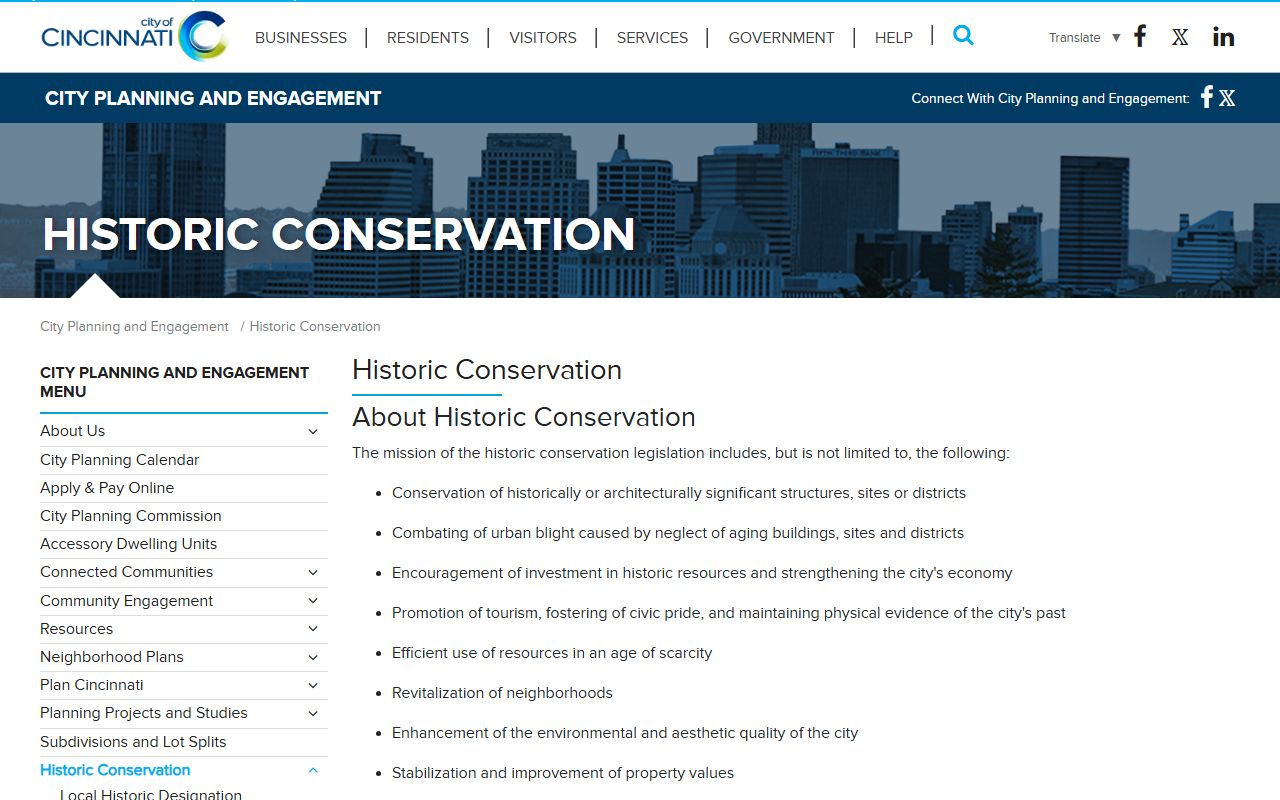 Cincinnati deed records historic conservation resources