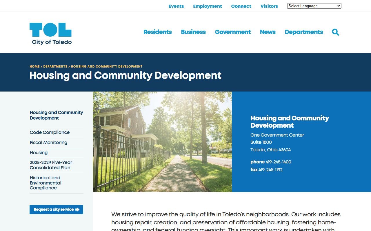 Toledo deed records neighborhood programs and property services