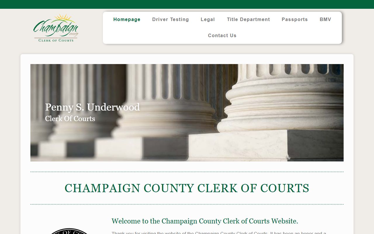 Champaign County Clerk of Courts records related to deed records