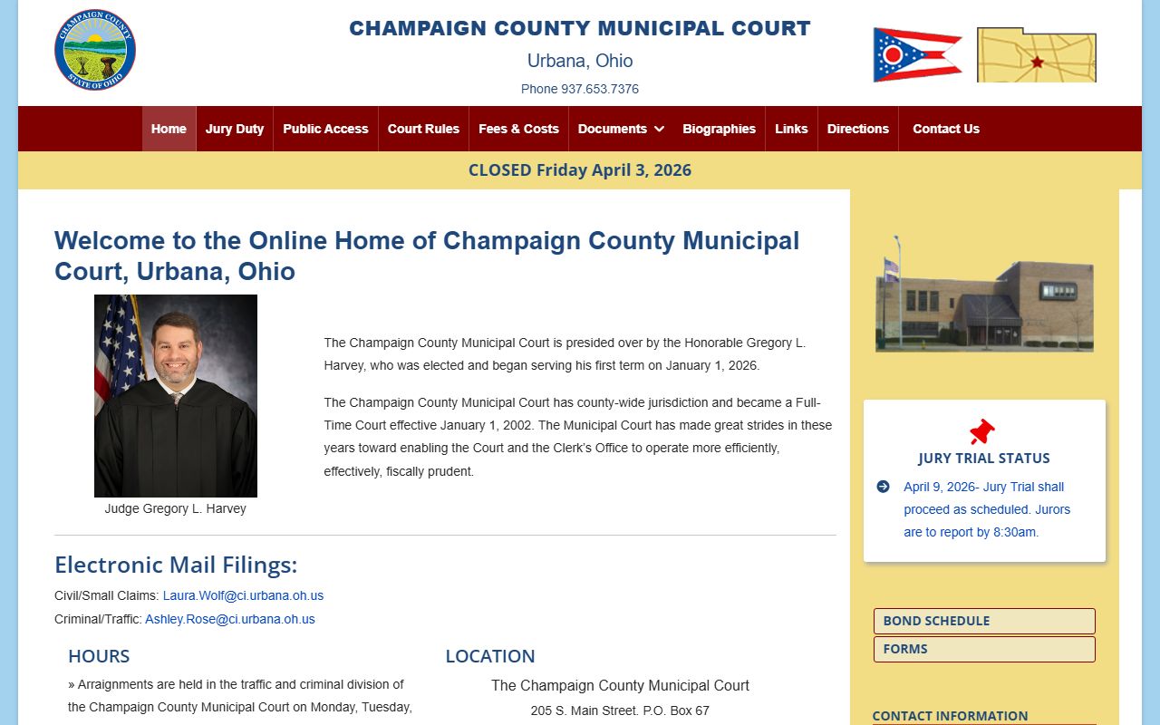 Champaign County Municipal Court related to property deed records