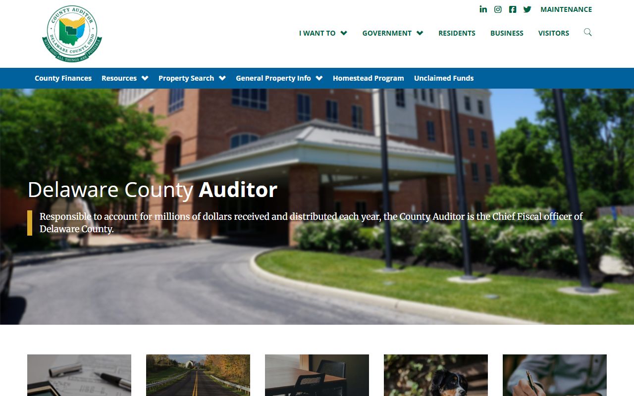 Delaware County Auditor property search for deed records