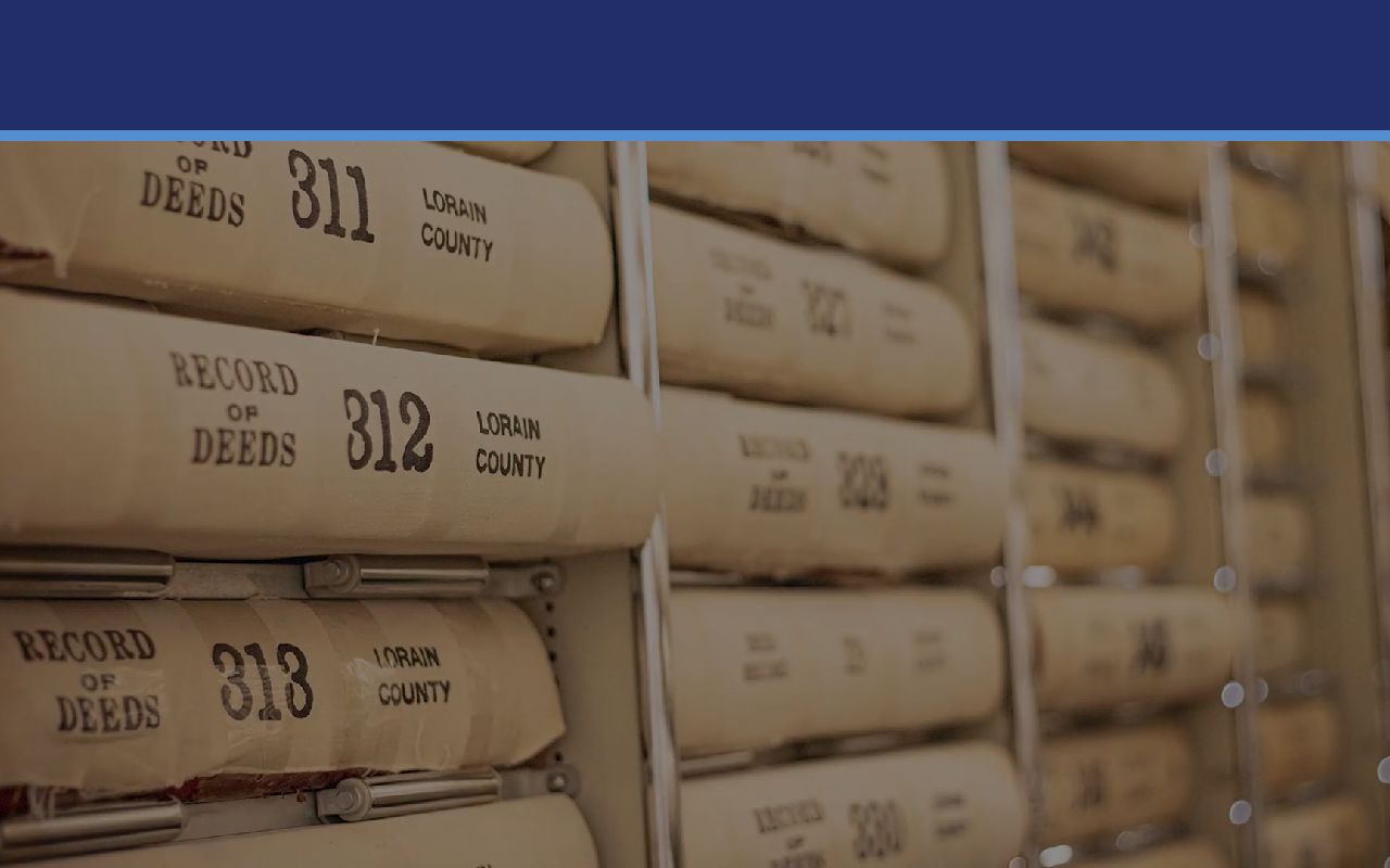 Lorain County Recorder website for deed records search