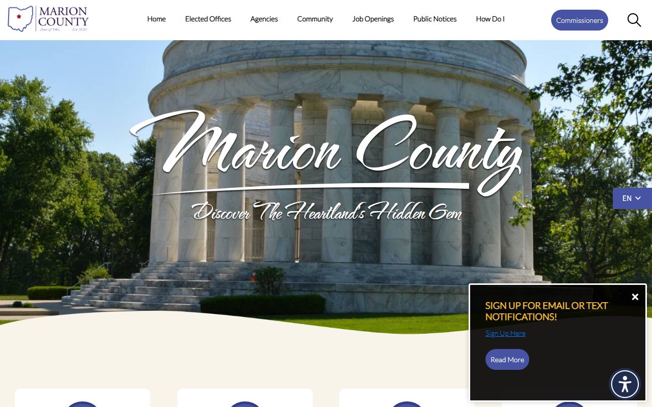 Marion County government website for deed records access
