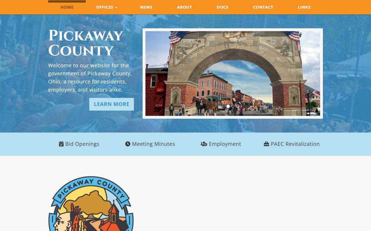 Pickaway County government portal for deed records access