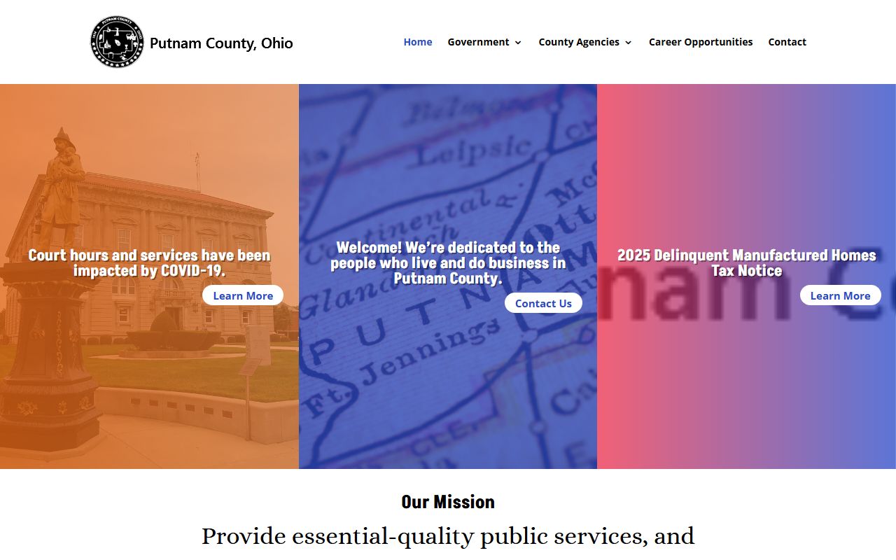 Putnam County government portal for property and deed information