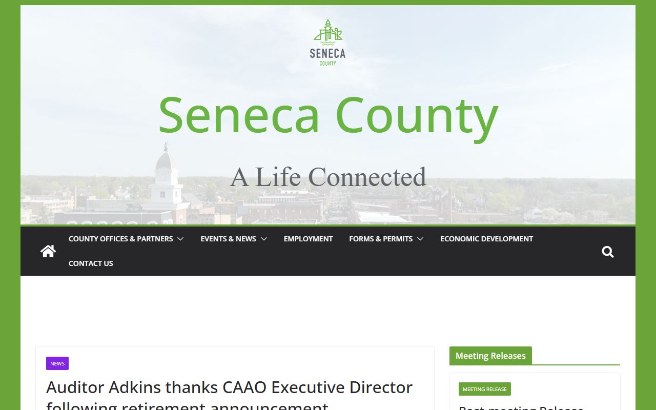 Seneca County Auditor property records and tax assessment data