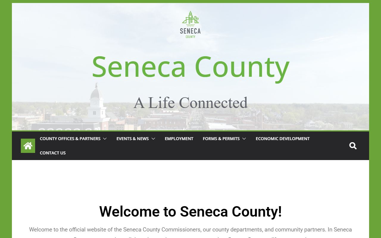 Seneca County government website for deed records and property services