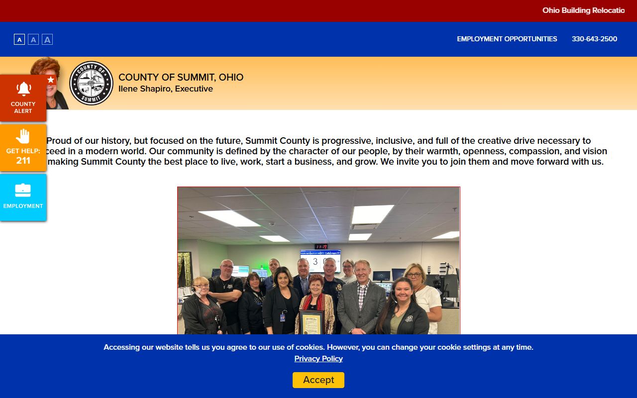 Summit County Executive portal for deed records access