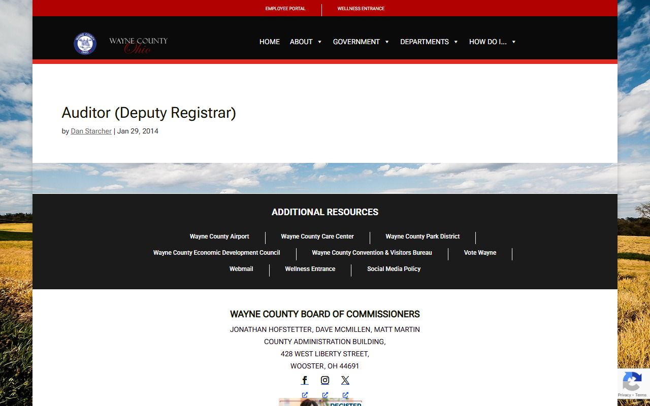 Wayne County Auditor property search for deed research