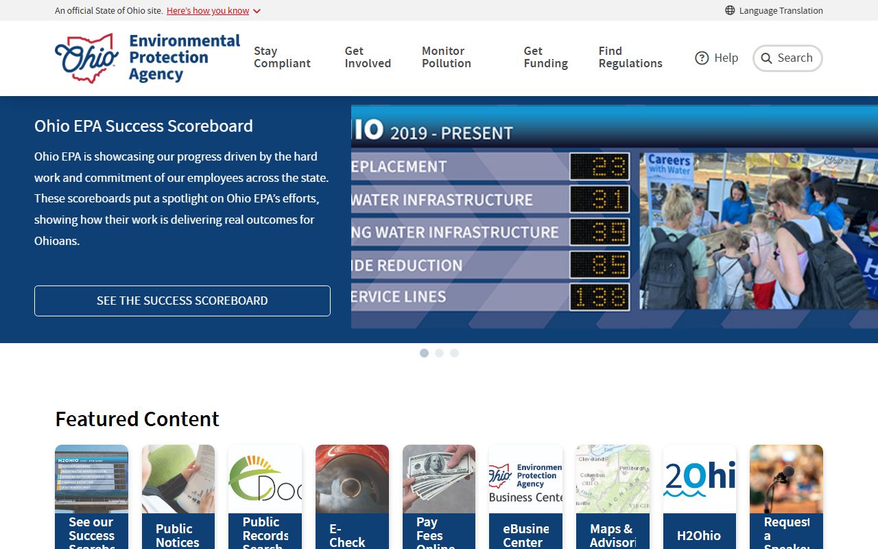 Ohio EPA environmental covenants recorded with Ohio deed records
